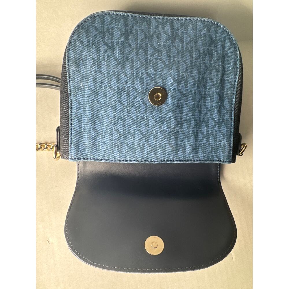 Michael Kors signature blue denim half dome crossbody bag and wallet - Picture 11 of 16